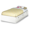 Sparkling Twin Mate's Bed in Pure White - SS-3260080
