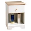 Summertime Nightstand in White and Natural Maple - SS-3263062