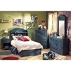 Summer Breeze Blueberry Bedroom Set with Twin Mate's Bed - SS-3294-4PC