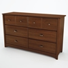 Willow Cherry Bedroom Dresser with 6 Drawers - SS-3356027