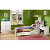 Logik White Twin Mate's Bed with 2 Drawers - SS-3360213