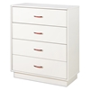 Logik White Chest with 4 Drawers - SS-3360034