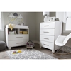 Cuddly Changing Table - Removable Changing Station, Pure White - SS-3480332