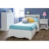 Crystal Twin Size Mate's Bed in White - SS-3550080