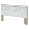 Crystal Full Bookcase Headboard - Pure White - SS-3550093