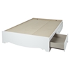 Crystal Full Mates Bed - 3 Drawers, Pure White - SS-3550211
