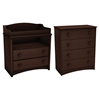 Angel Changing Table and 4 Drawers Chest Set - Espresso - SS-3559A2