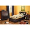 Zach Twin Mates Bed - 3 Drawers, Chocolate - SS-3569080