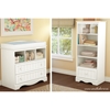 Savannah Changing Table and Shelving Unit - Pure White - SS-3580B2