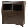 Beehive Changing Table and Armoire - Removable Changing Station, Espresso - SS-3619B2