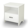 Tiara Modern White Nightstand with One Drawer - SS-3650062