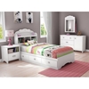 Tiara Twin Size White Bookcase Bed - SS-3650212-3650098