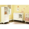 Little Smileys Changing Table - Removable Changing Station, Pure White - SS-3740337