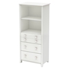 Little Smileys Shelving Unit - 3 Drawers, Pure White - SS-3740022