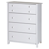 Little Smileys Twin Mates Bedroom Set - 3 Drawers, Pure White - SS-10479-SET