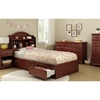 Summer Breeze Twin Mates Bed - 3 Drawers, Royal Cherry - SS-3746212