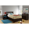 Libra Twin Bed - Chocolate - SS-3859189