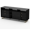 Uber Entertainment Stand in Black Oak - SS-4347678