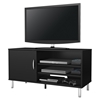 Renta TV Stand - 1 Door, 3 Shelves, Pure Black - SS-4507676
