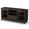 Adrian TV Stand with 2 Glass Doors and 1 Drawer - SS-4909662