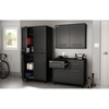 Karbon Wall Storage Cabinet - Pure Black - SS-5227972