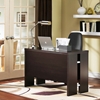 Element Chocolate Brown Desk with Metal Accents - SS-7219711