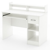 Axess Pure White Desk with Low Hutch - SS-7250076C