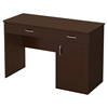 Axess Small Desk - 2 Drawers, 1 Door, Chocolate - SS-7259070