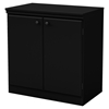 Morgan Storage Cabinet - 2 Doors, Pure Black - SS-7270722