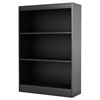 Axess Contemporary 3-Shelf Bookcase in Black - SS-7270766