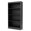 Axess Contemporary 4-Shelf Bookcase in Black - SS-7270767
