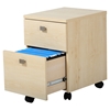 Interface Mobile File Cabinet - 2 Drawers, Natural Maple - SS-7324691