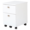 Interface Mobile File Cabinet - 2 Drawers, Pure White - SS-7350691