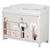 Cotton Candy Changing Table - Removable Top, Magic Forest Decal, Pure White - SS-8050002K