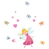 Joy Fairy and Butterflies Wall Decals Set - Pink, Blue - SS-8050013