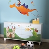Andy Double Dresser with Dragon and Castle Decals - Pure White, 6 Drawers - SS-8050017K