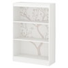 Axess Bookcase - 3 Shelves, Romantic Tree Decals, Pure White - SS-8050129K
