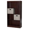Axess Bookcase - 2 Storage Baskets, 4 Shelves, Royal Cherry - SS-8050151K