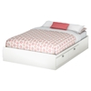 Karma Full Mates Bed - 4 Drawers, Pure White - SS-9002D1