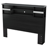 Lazer Full Bookcase Headboard - Black Onyx - SS-9005A1