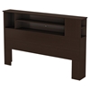 Fusion Full/Queen Bookcase Headboard - Chocolate - SS-9006A1