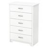 Fusion Chest - 5 Drawers, Pure White - SS-9007035