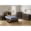 Morning Dew Twin Mates Bed - 3 Drawers, Chocolate - SS-9016080