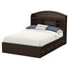 Morning Dew Full Mates Bed - 3 Drawers, Chocolate - SS-9016211