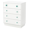 Little Monsters 4 Drawers Chest - Pure White - SS-9017034
