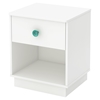 Little Monsters 1 Drawer Nightstand - Pure White - SS-9017062