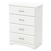 Callesto Twin Mates Bedroom Set - 3 Drawers, Pure White - SS-9018-BED-SET