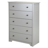 Vito Queen Mates Bedroom Set - 2 Drawers, Soft Gray - SS-9021-BED-SET