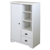 Fundy Tide Armoire - 2 Drawers, Pure White - SS-9023038