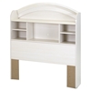 Country Poetry Twin Bookcase Headboard - White Wash - SS-9031098